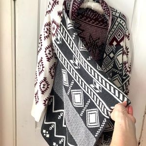 Hippie Rose Tribal print cardigan